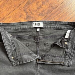 PAIGE black denim Rory Crop Flare